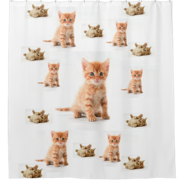 rideau de douche pour enfants kitten blanc (Devant)
