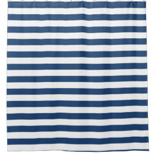 Rideau de douche rayé Nautical