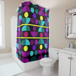 Rideau de douche semi-circulaire