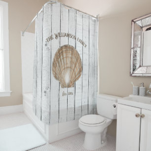 Rideau de douche Shell vintage