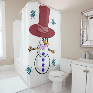 Rideau de douche Snowman