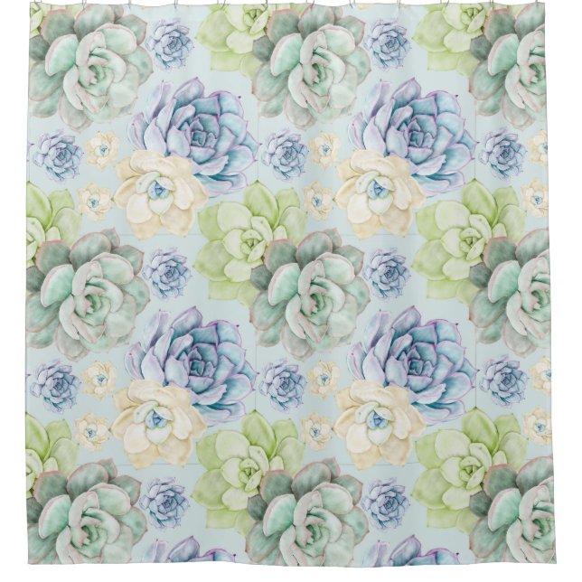 Rideau de douche succulent Motif (Devant)