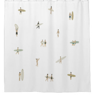 Rideau de douche Tiny Surfers