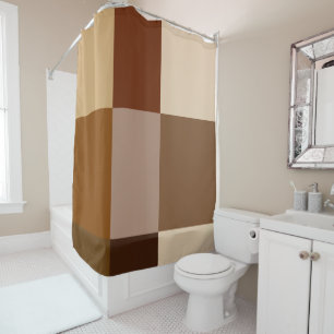 Rideau de douche Tons Brown de la Terre