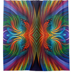 rideau de douche tourbillon couleur plumes