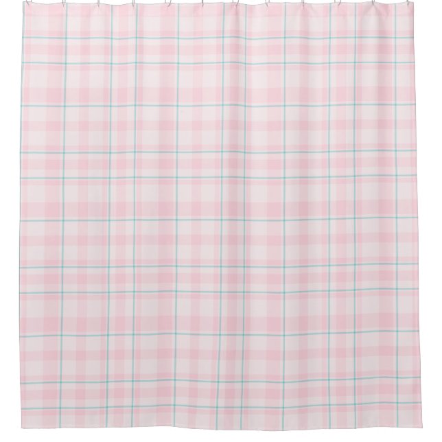 Rideau de douche Turquoise rose (Devant)