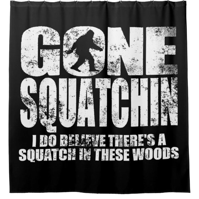 Rideau en douche allé affligé de Squatchin (Devant)