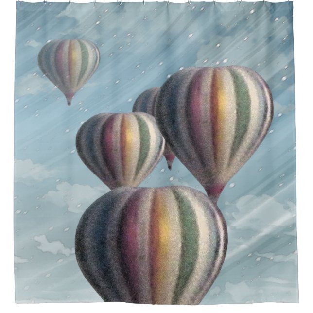 Rideau en douche chaud de ballons à air (Devant)