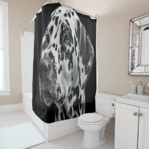 Rideau en douche dalmatien