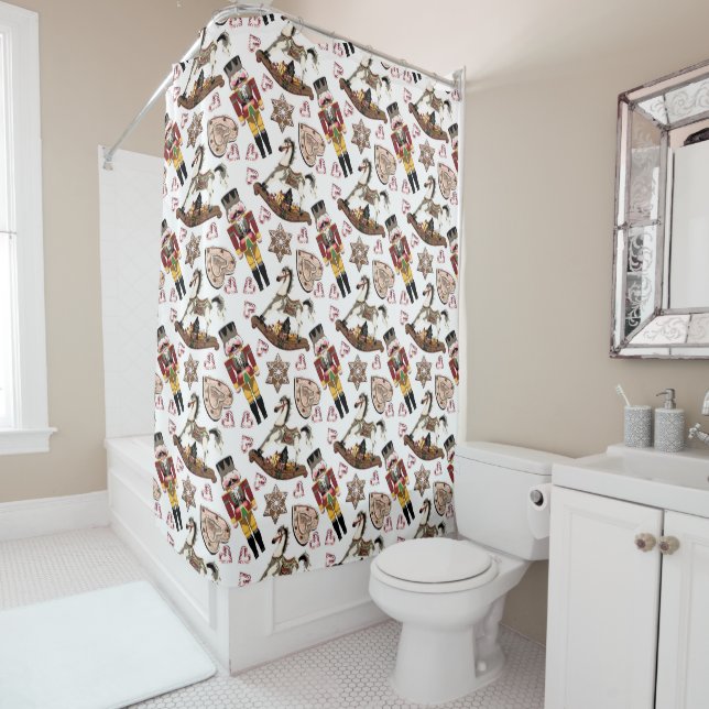 Rideau en douche de casse-noix (En situation)