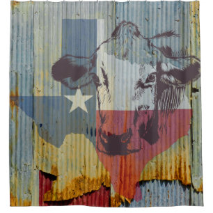 Rideau en douche de Chambre de bétail du Texas