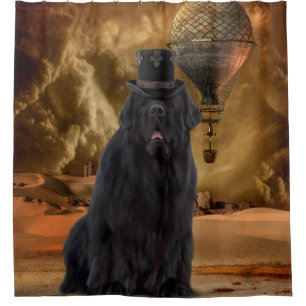 Rideau en douche de chien de Steampunk