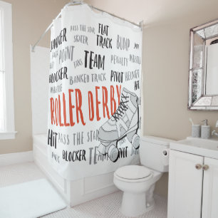 Rideau en douche de Derby de rouleau