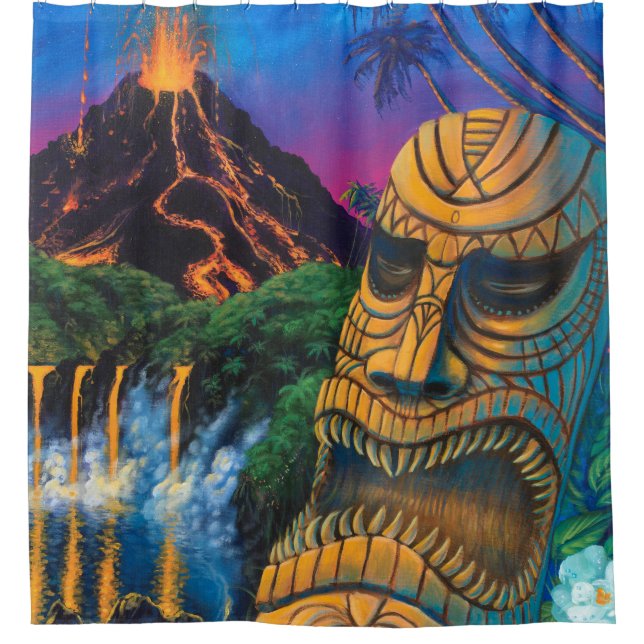 Rideau en douche de Dieu de Tiki (Devant)