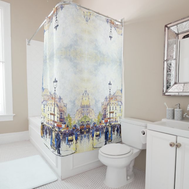 Rideau en douche de Galien de scène de rue de (En situation)
