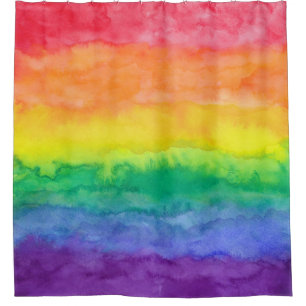 Rideau en douche de lavage d'arc-en-ciel H