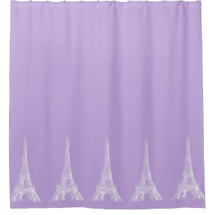 Rideau en douche de lavande de Tour Eiffel de