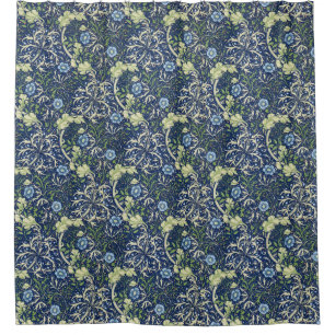 Rideau en douche de marguerites bleues de William