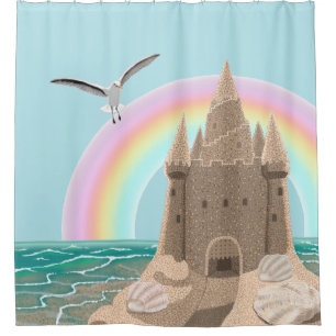 Rideau en douche de mouette de pâté de sable