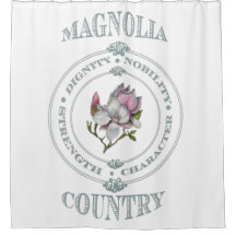Rideau en douche de pays de magnolia