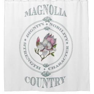 Rideau en douche de pays de magnolia