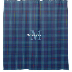 Rideau en douche de plaid de tartan de clan de