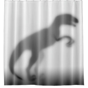 Rideau en douche de silhouette de silhouette de