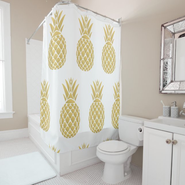 Rideau en douche d'or d'ananas (En situation)