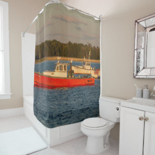 Rideau en douche du Maine de point de pin