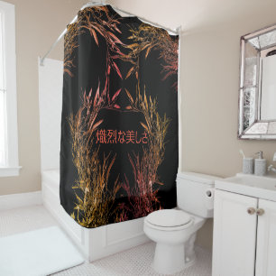 Rideau en douche en bambou élégant