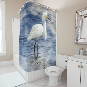 Rideau en douche fait sur commande de héron de
