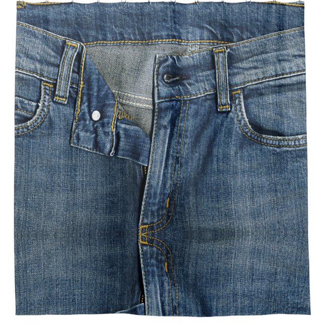 Rideau en douche frais de texture de denim (Devant)