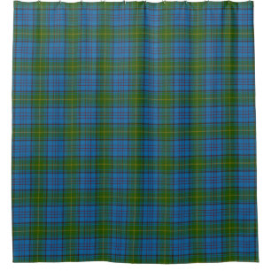 Rideau en douche irlandais de tartan du Donegal du