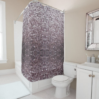 Rideau en douche mauve Shimmery