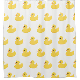 Rideau en douche mignon en caoutchouc jaune mignon