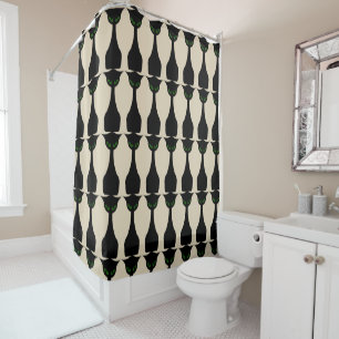 Rideau en douche moderne de la moitié du siècle