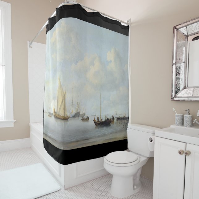 Rideau en douche néerlandais de bateau de yacht de (En situation)