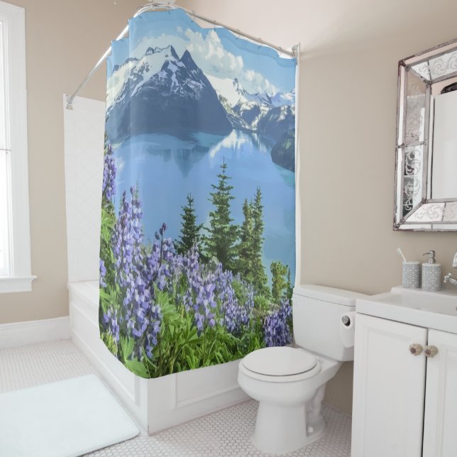 Rideau en douche stupéfiant de l'illustration | de (En situation)