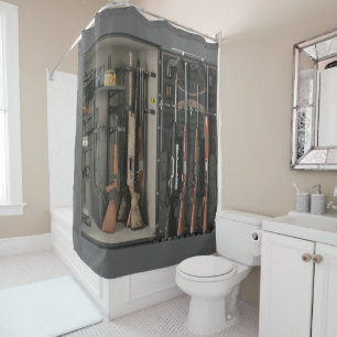 Rideau en douche sûr d'arme à feu