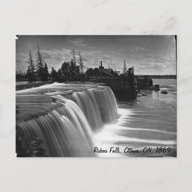 Rideau Falls, Ottawa (Ontario), 1869 Carte postale (Devant)