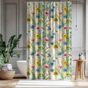 Rideau Fleur Sauvage Pastel Cadeau de Maison pour