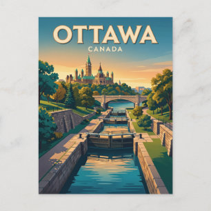 Rideau-Kanal Kanada Postkarte