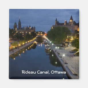 Rideau Kanal und Sussex-Antrieb nachts Magnet