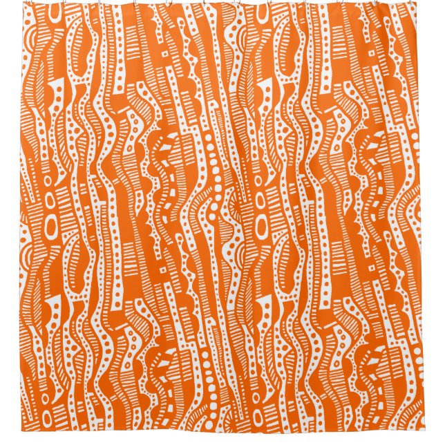 Rideaux De Douche 120115 - Orange (Devant)