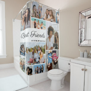 Rideaux De Douche 12 Photo Collage Meilleurs Amis Pour Toujours