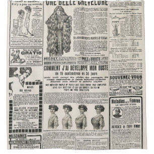 Rideaux De Douche 1919 Paris Mode : Page de journaux anciens