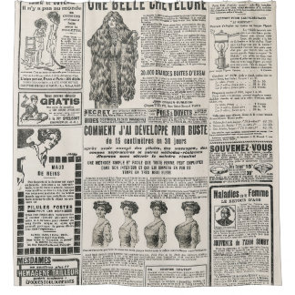 Rideaux De Douche 1919 Paris Mode : Page de journaux anciens