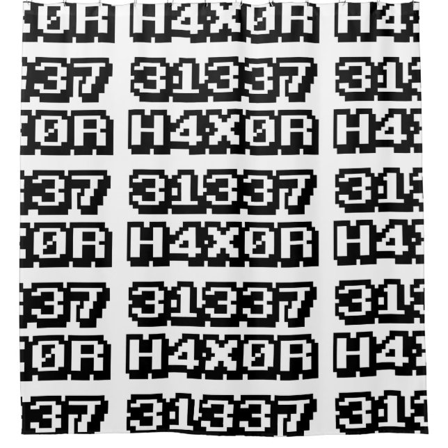 RIDEAUX DE DOUCHE 31337 H4X0R (Devant)