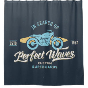 Rideaux De Douche À la recherche de l'affiche parfaite de vagues