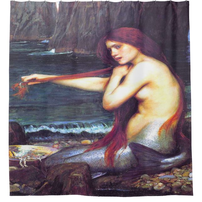 Rideaux De Douche A Mermaid John William Waterhouse (Devant)